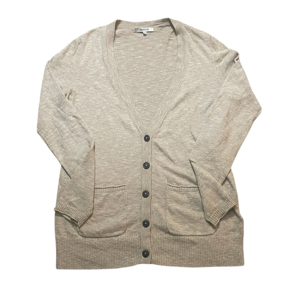 Madewell Light Tan Cardigan Sweater